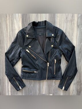 BLANK NYC Black Motorcycle Jacket Size S